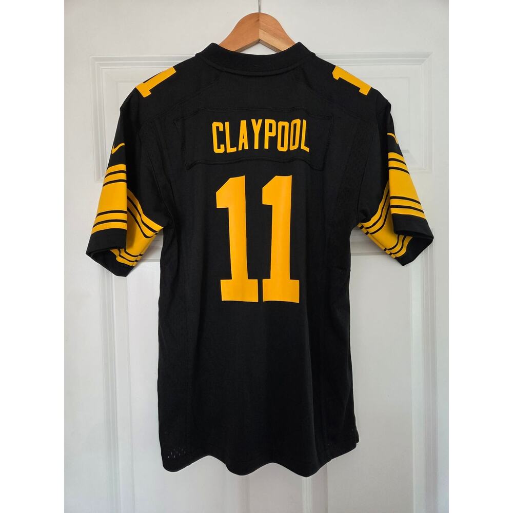 NWT Nike Pittsburgh Steelers Chase Claypool #11 Jersey Youth Large (14/16) Black - Picture 2 of 8